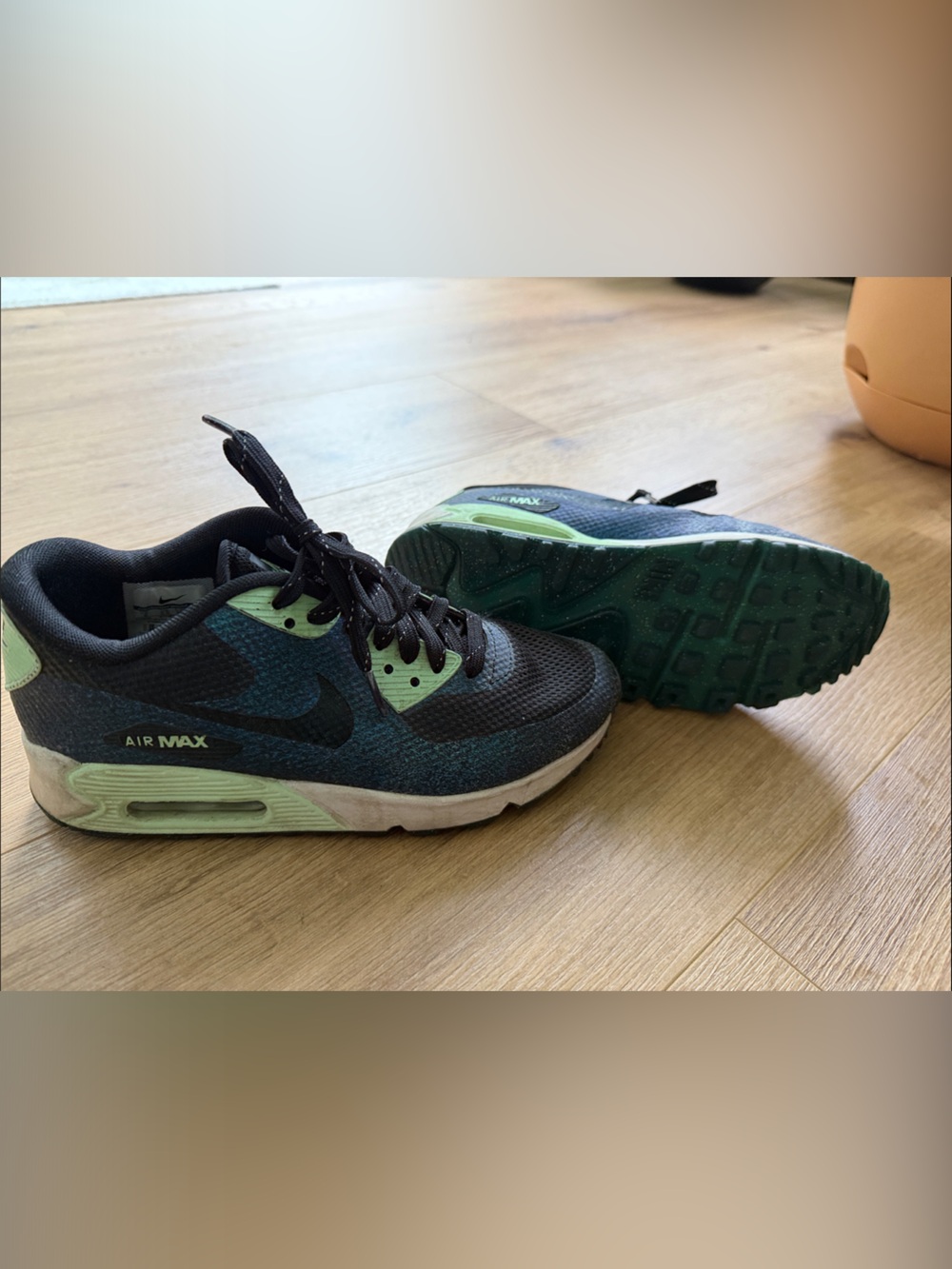 Nike Air Max Sneakers - Black & Green & blue
